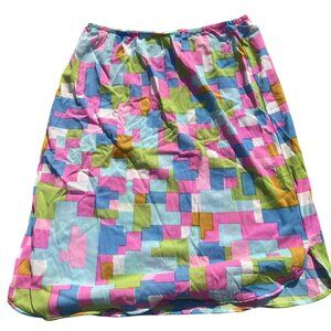 Vintage 60s Kayser Half Slip Multicolor Colorful Size Small Nylon
